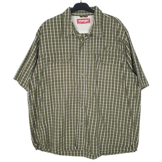 Mens Green Wrangler Short Sleeve Shirt