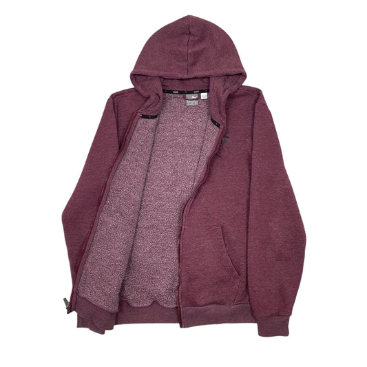Mens Burgundy Puma Full Zip Jumper