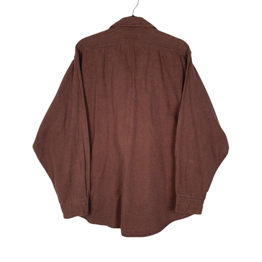 Mens Burgundy L.L.Bean Vintage 90s Made In USA Shirt