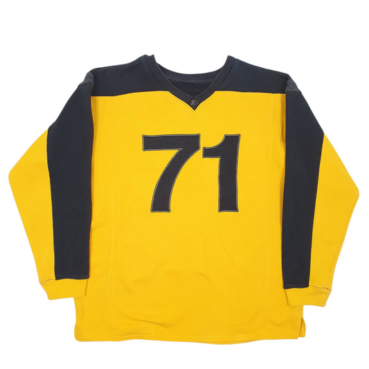 Mens Yellow Starter Crewneck Jumper
