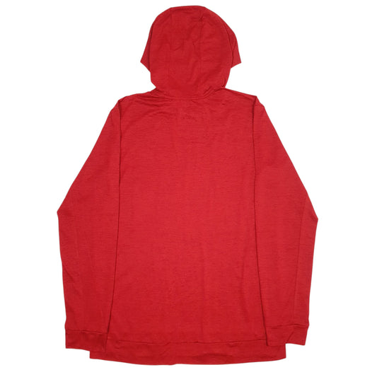Mens Red Nike Dri-Fit Hoodie Jumper