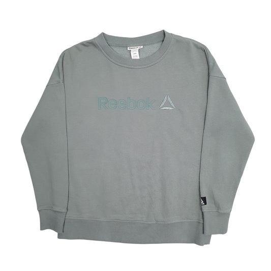 Mens Green Reebok Crewneck Jumper