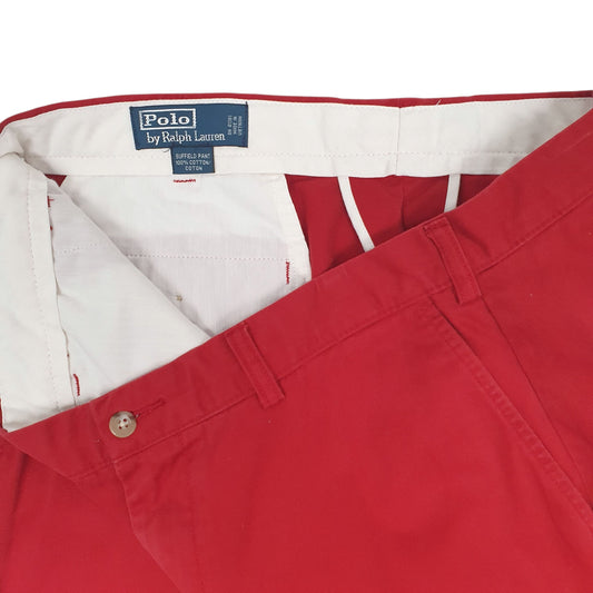Mens Red Polo Ralph Lauren Suffield Pant Trousers