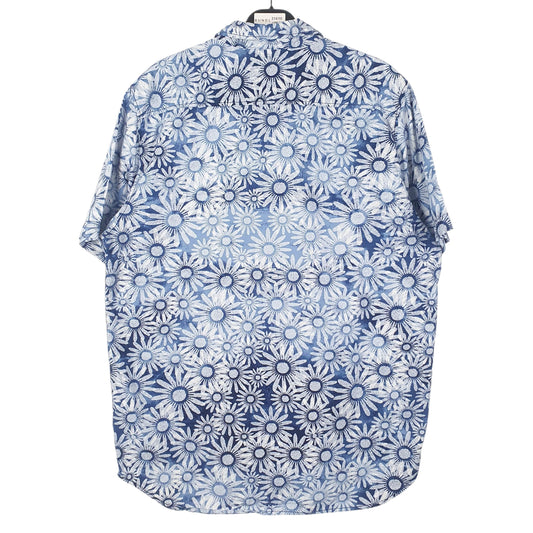 Mens Blue Vans Hawaiian Shirt