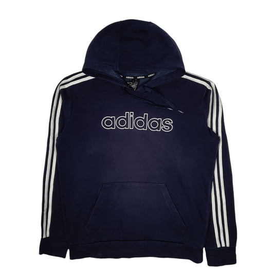 Mens Navy Adidas Hoodie Jumper