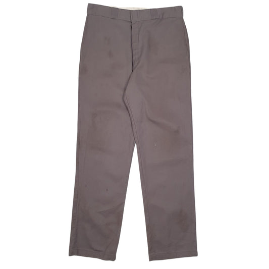 Mens Grey Dickies Workwear Chino Trousers