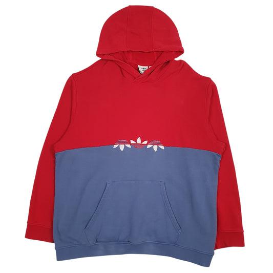 Mens Red Adidas Hoodie Jumper