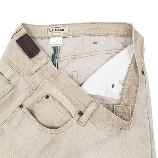 Mens Beige L.L.Bean Jeans