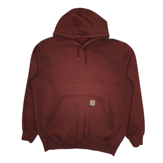 Mens Burgundy Carhartt Hoodie Jumper