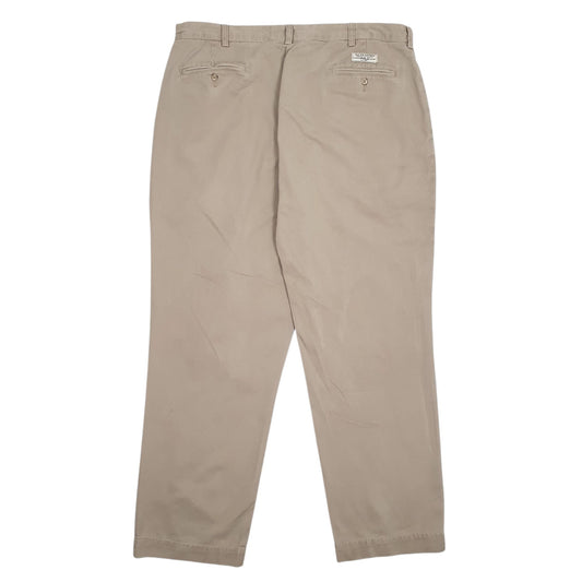 Mens Brown Polo Ralph Lauren Andrew Pant Vintage 90s Pleated Trousers