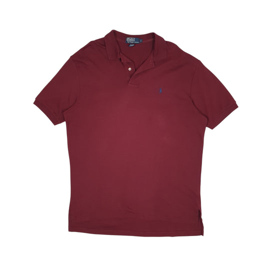 Mens Burgundy Polo Ralph Lauren Short Sleeve Polo Shirt