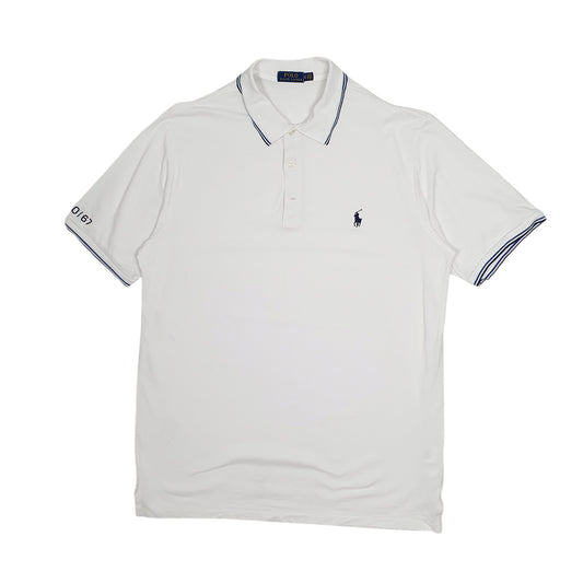 Mens White Polo Ralph Lauren Short Sleeve Polo Shirt