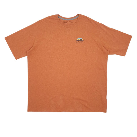 Mens Orange Patagonia Short Sleeve T Shirt