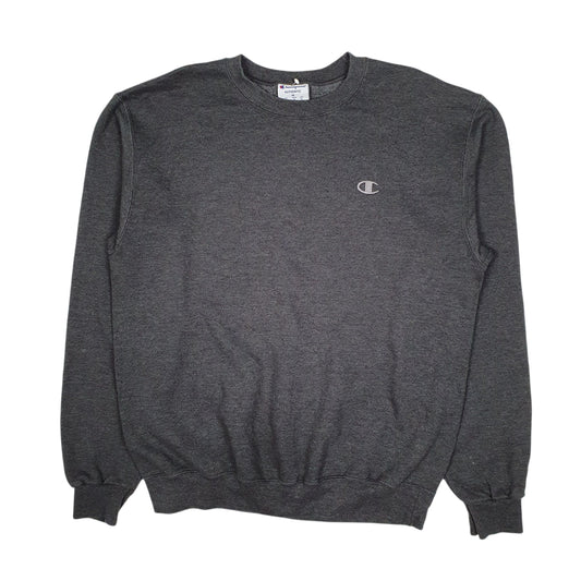 Mens Grey Champion Crewneck Jumper