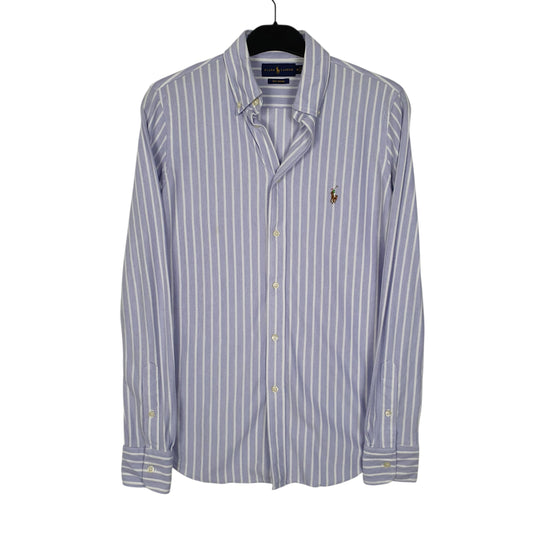 Womens Purple Ralph Lauren Knit Oxford Long Sleeve Shirt