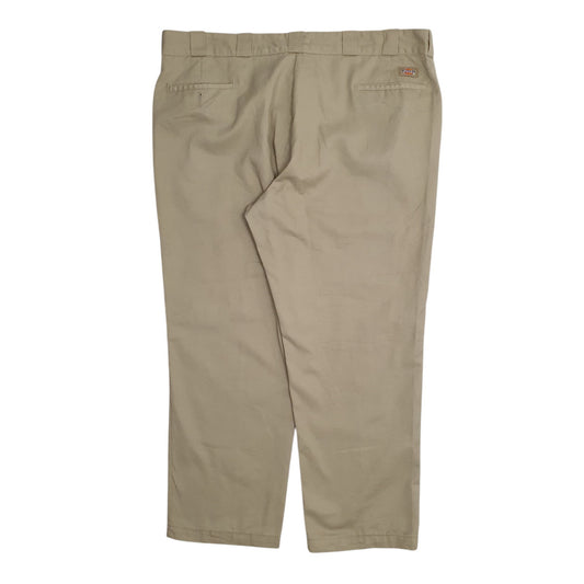 Mens Beige Dickies 874 Original Fit Workwear Trousers