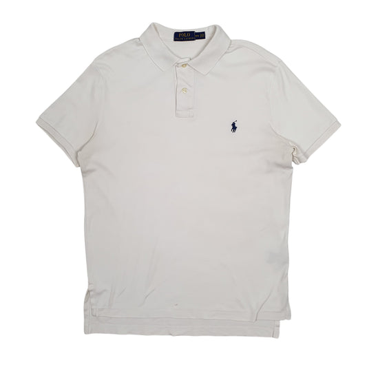 Mens White Polo Ralph Lauren Short Sleeve Polo Shirt