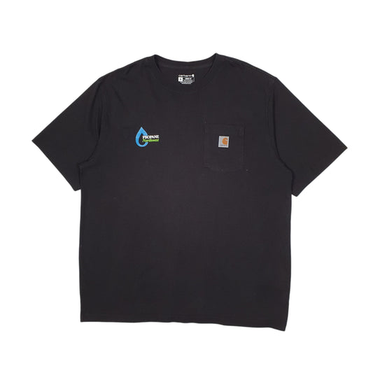 Mens Black Carhartt Short Sleeve T Shirt