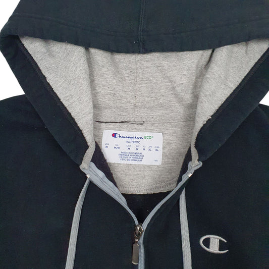 Mens Black Champion Full Zip Jumper