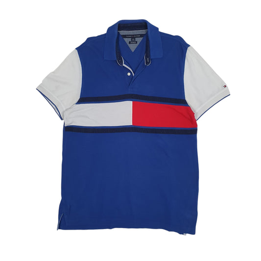 Mens Blue Tommy Hilfiger Short Sleeve Polo Shirt