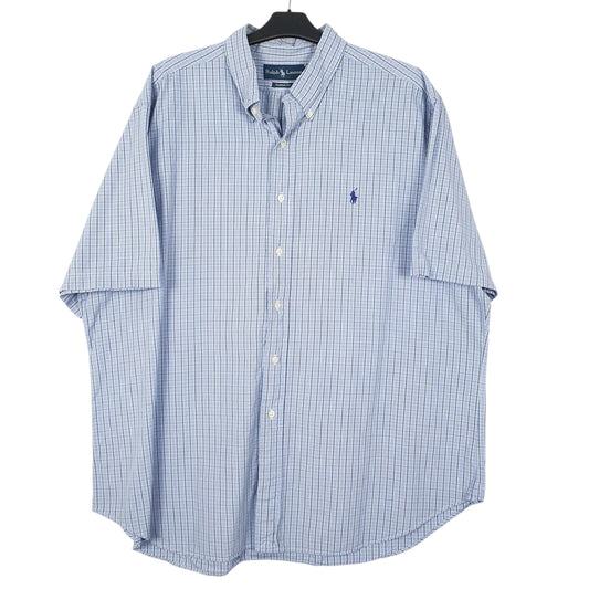 Mens Blue Ralph Lauren Short Sleeve Shirt