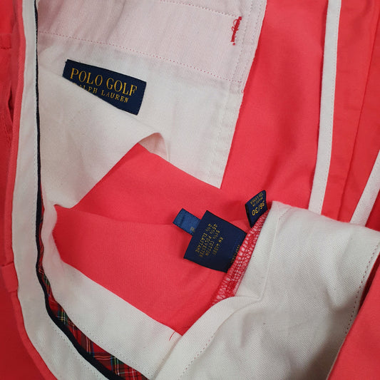 Mens Pink Polo Ralph Lauren Golf Trousers