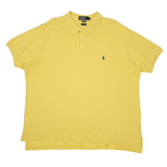 Mens Yellow Polo Ralph Lauren Short Sleeve Polo Shirt
