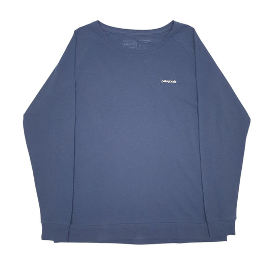 Mens Navy Patagonia Long Sleeve T Shirt