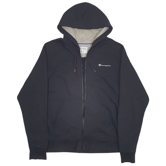 Mens Black Champion Full Zip Jumper