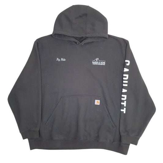 Mens Black Carhartt Hoodie Jumper