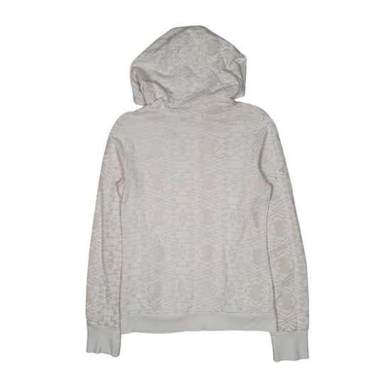 Womens White Adidas Hoodie Full Zip Jumper