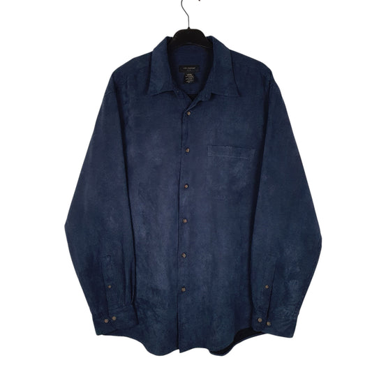 Mens Navy Covington Corduroy Long Sleeve Shirt