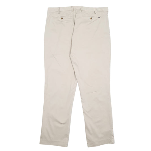 Mens Cream Polo Ralph Lauren Stretch Classic Fit Trousers