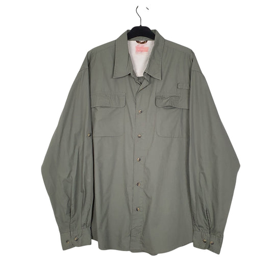 Mens Khaki Wrangler Long Sleeve Shirt