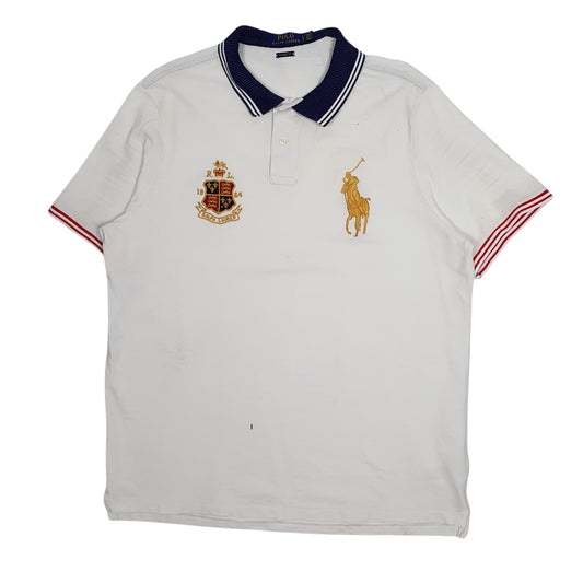 Mens White Polo Ralph Lauren Short Sleeve Polo Shirt
