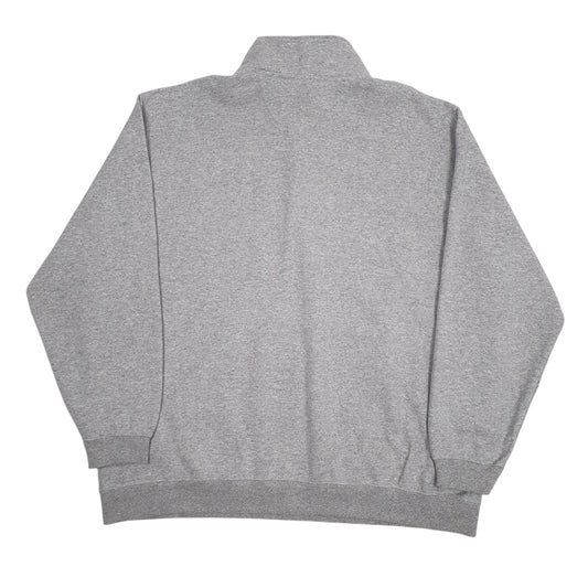 Mens Grey Carhartt Quarter Zip Jumper