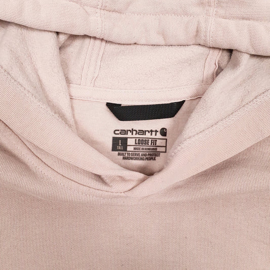 Mens Pink Carhartt Loose Fit Hoodie Jumper