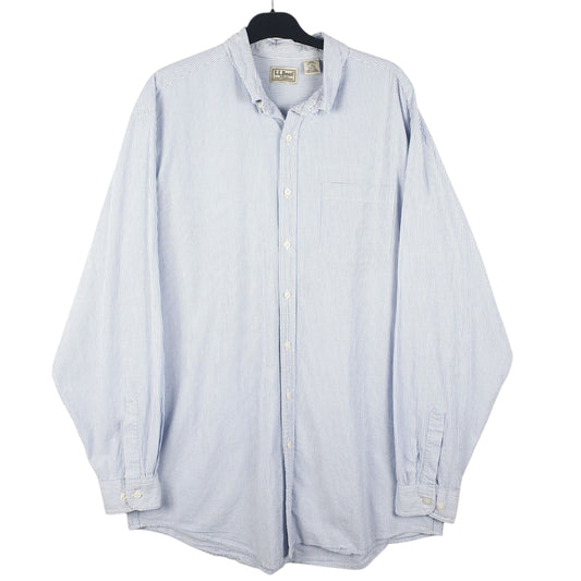 Mens Blue L.L.Bean Long Sleeve Shirt