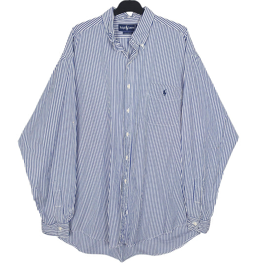 Mens Blue Ralph Lauren Vintage Long Sleeve Shirt