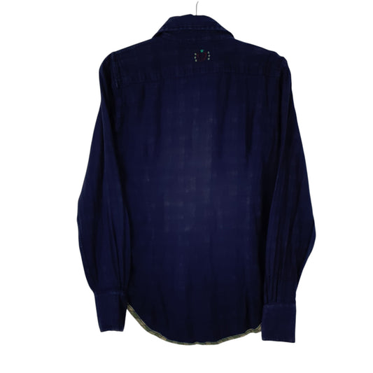 Mens Navy Diesel Chamois Shirt