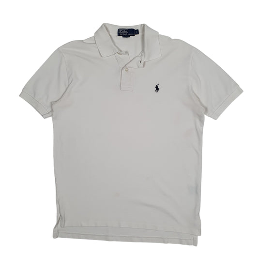 Mens White Polo Ralph Lauren Short Sleeve Polo Shirt