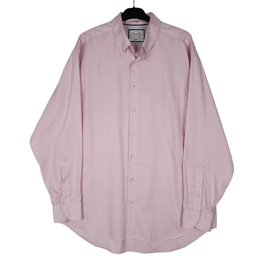 Mens Pink Cooke Street Long Sleeve Shirt
