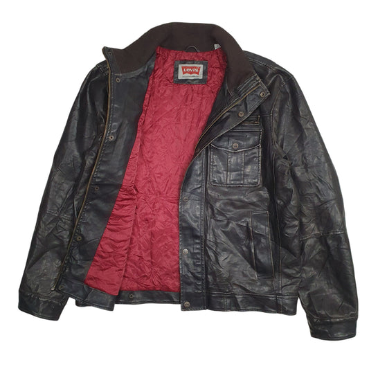 Mens Black Levis Coat