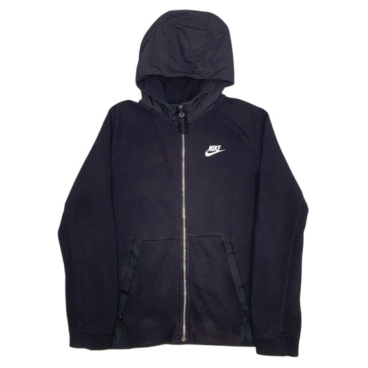 Womens Black Nike Full Zip Jumper