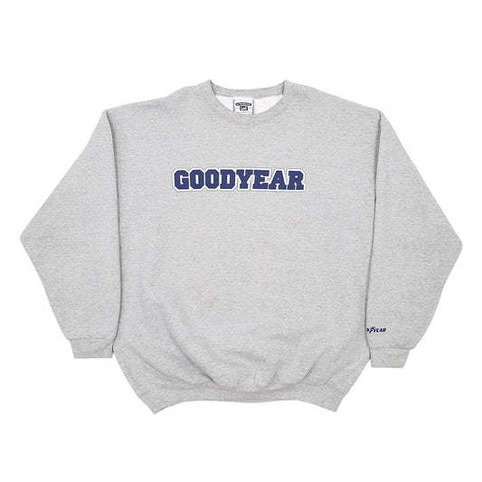 Mens Grey Lee Vintage 90s Good Year Crewneck Jumper