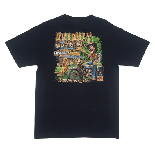 Mens Black Harley Davidson Hill Billy T Shirt