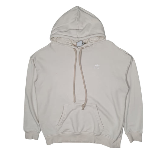 Womens Cream Adidas Hoodie Jumper