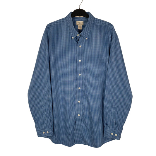 Mens Blue L.L.Bean Long Sleeve Shirt