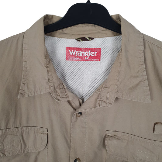 Mens Beige Wrangler Shirt