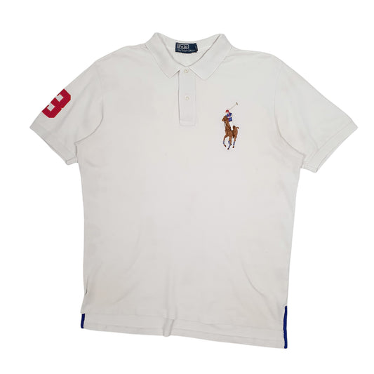 Mens White Polo Ralph Lauren Short Sleeve Polo Shirt